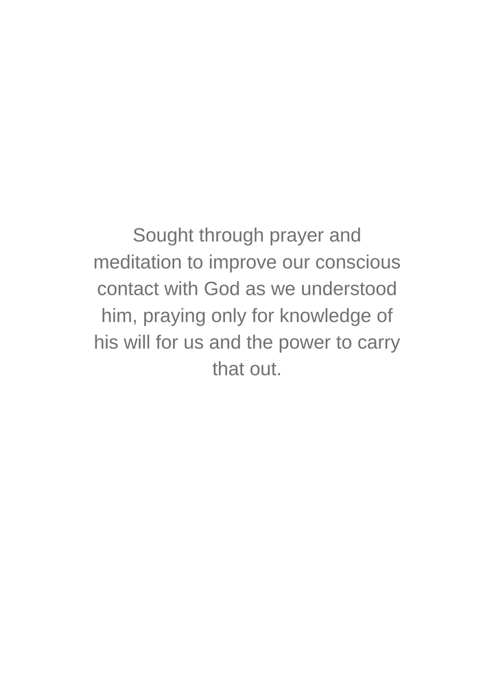 83. Prayer, 11th Step Prayer, New Card. C13