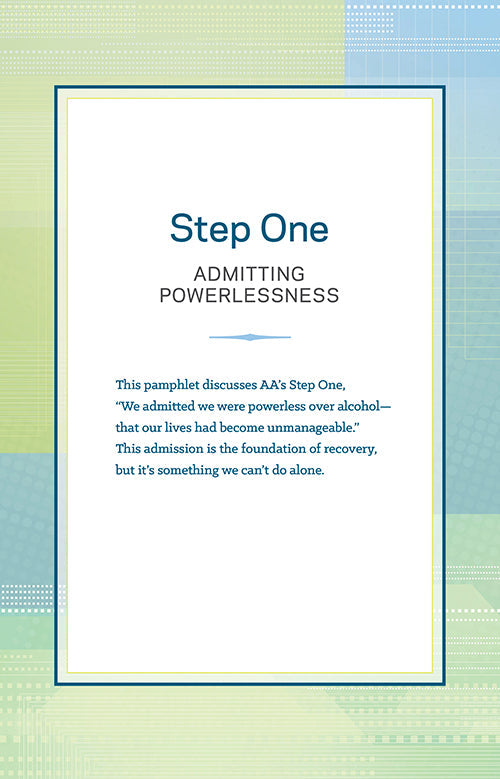 AA Hazelden Step Pamphlet Workbooks.  Steps 1 - 12, sold separately. - Premium Books from Hazelden - Just $4.95! Shop now at Choices Books & Gifts