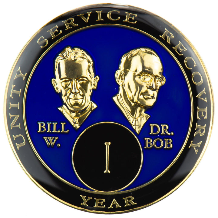 #B04. Bill & Bob Blue Medallion (1-55) - Premium Medallions from Choices - Just $13.95! Shop now at Choices Books & Gifts