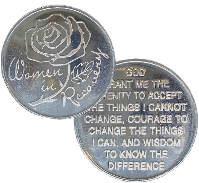 C66. Women In Recovery, Serenity Prayer Aluminum Coin