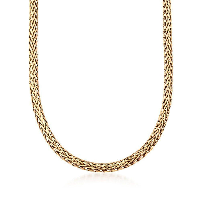 F002. Medallion Holder Necklace: Gold THICK Chain, 30 inch.