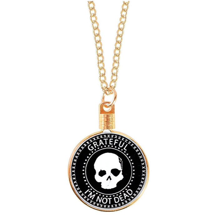 G041G. Medallion Holder Necklace: Gold, Sleek, 24 or 30 in.