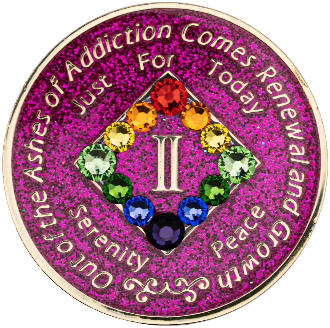 #N13. NA Glitter Pink Coin w LGBT (1-45)