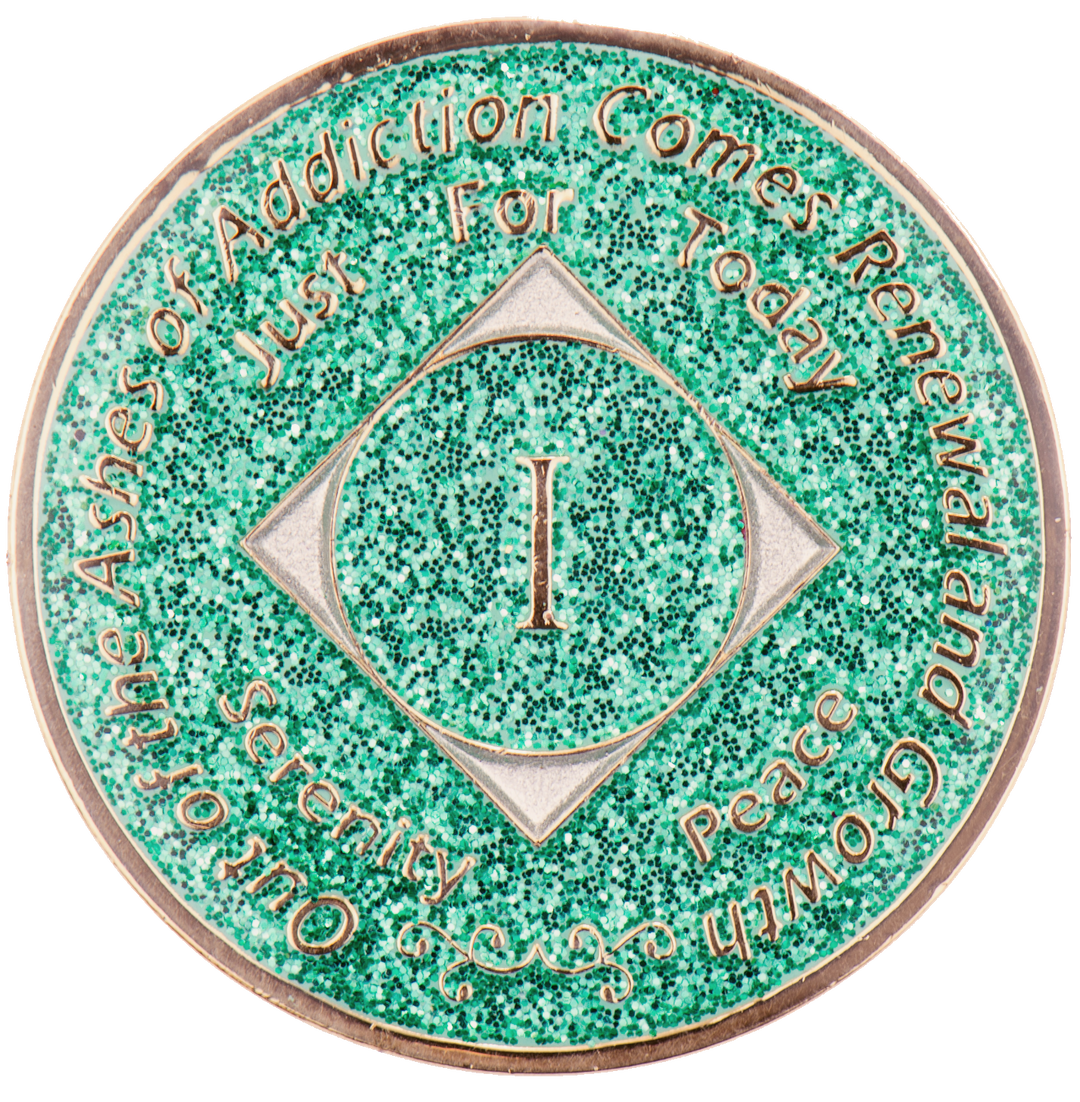 #N27. NA Medallion Glitter Turquoise Coin(1-45) - Premium Medallions from Choices - Just $13.95! Shop now at Choices Books & Gifts