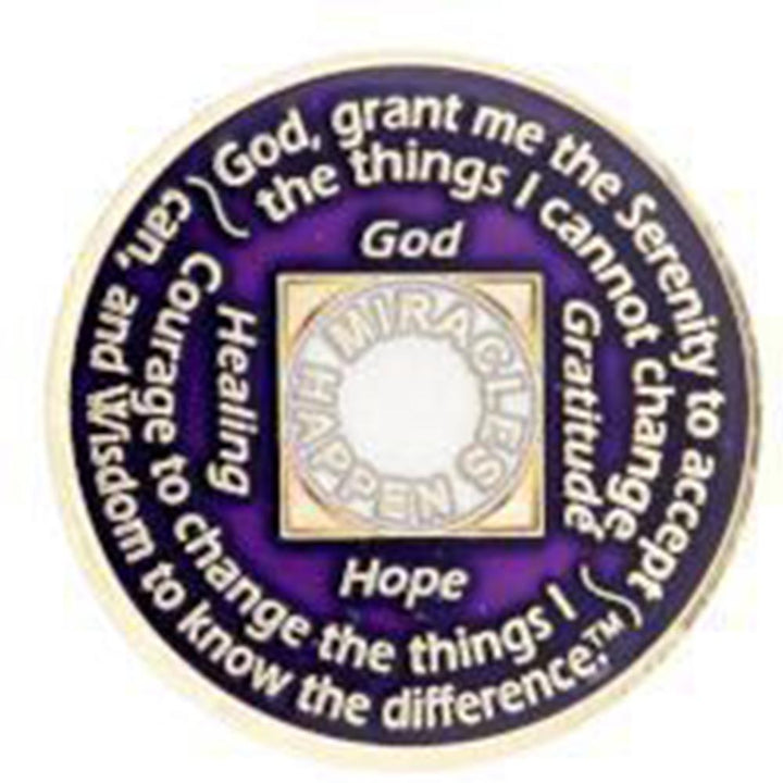 #N39.  NA Medallion Purple (1-45) - Premium Medallions from Choices - Just $13.95! Shop now at Choices Books & Gifts