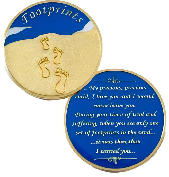 #Z28. Footprints Recovery Medallion