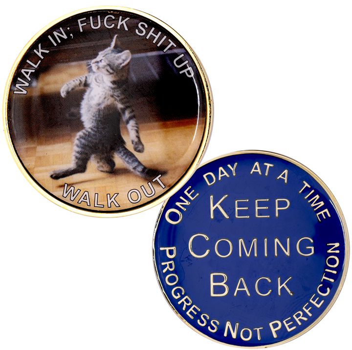 #Z32. Walk In Walk Out Cat Medallion, Print Version