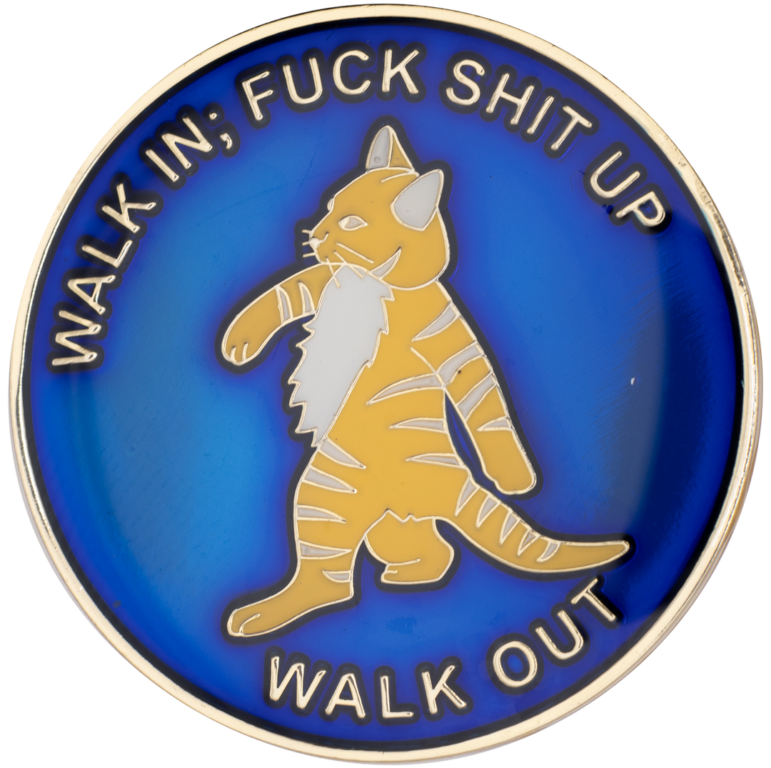 #Z33. Walk In Walk Out Cat, Art Version