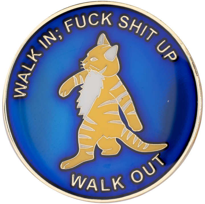 #Z33. Walk In Walk Out Cat, Art Version