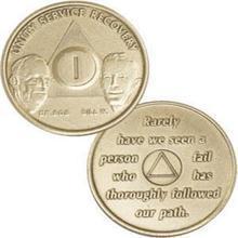 #aa121b. Bill & Bob Bronze Medallion (1-65) - Premium Medallions from Choices - Just $2.50! Shop now at Choices Books & Gifts