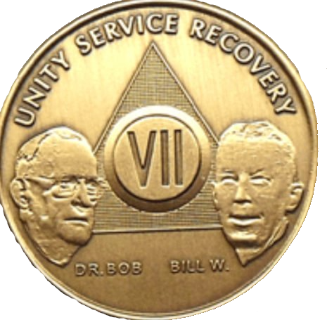 #aa121b. Bill & Bob Bronze Medallion (1-65) - Premium Medallions from Choices - Just $2.50! Shop now at Choices Books & Gifts