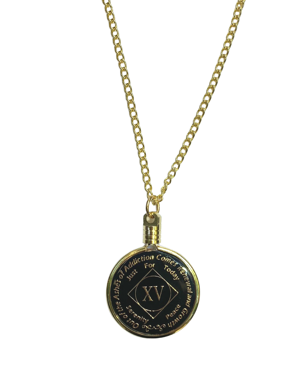 nz52. Medallion Holder Necklace: Gold, 24 or 30 inch. - Premium Jewelry from Choices - Just $10.95! Shop now at Choices Books & Gifts