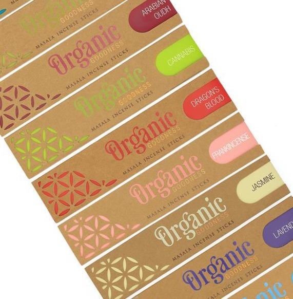 G124. Incense: Organic Goodness Masala Incense Sticks | Choices